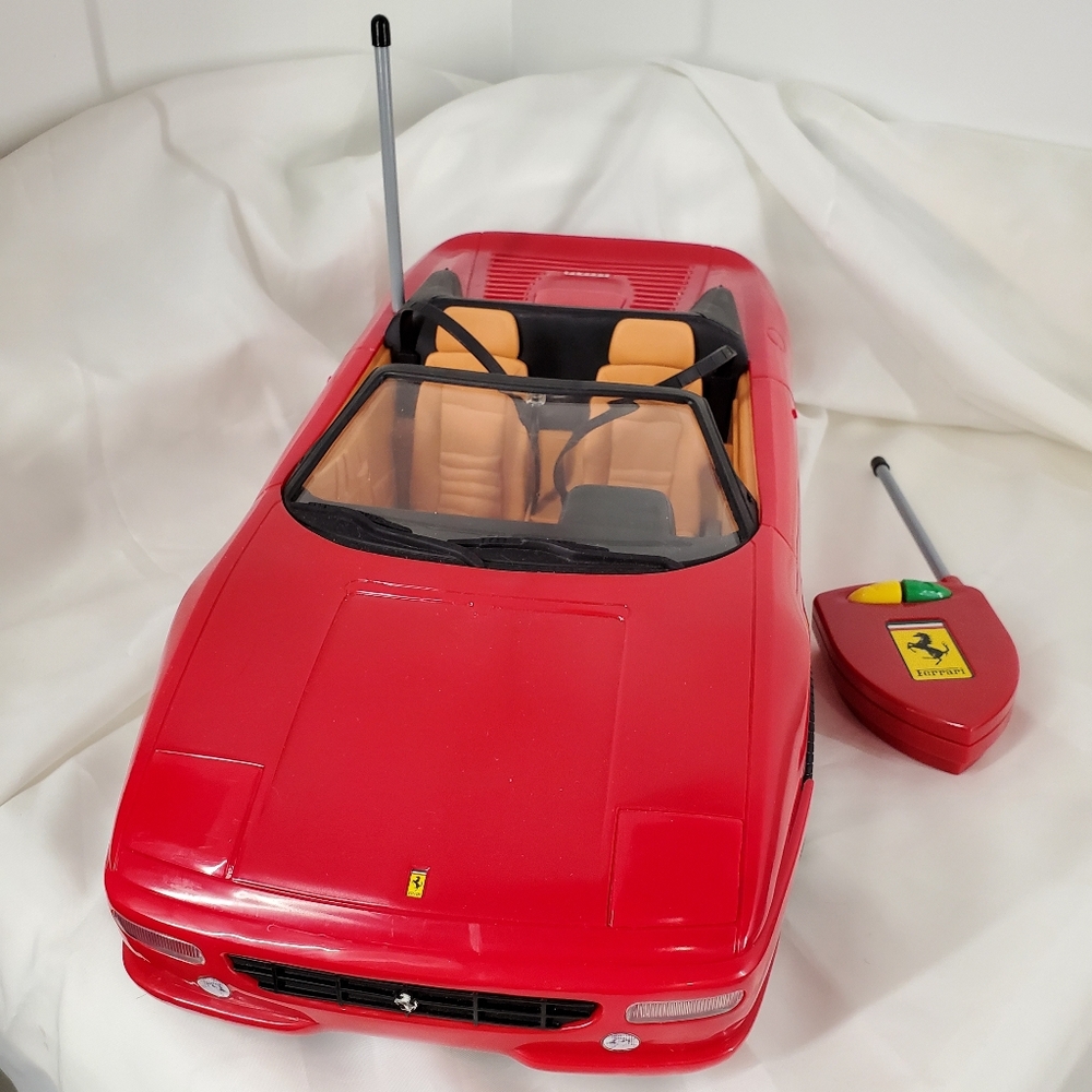 Mattel Barbie Ferrari Red Convertible Toy Car with Remote